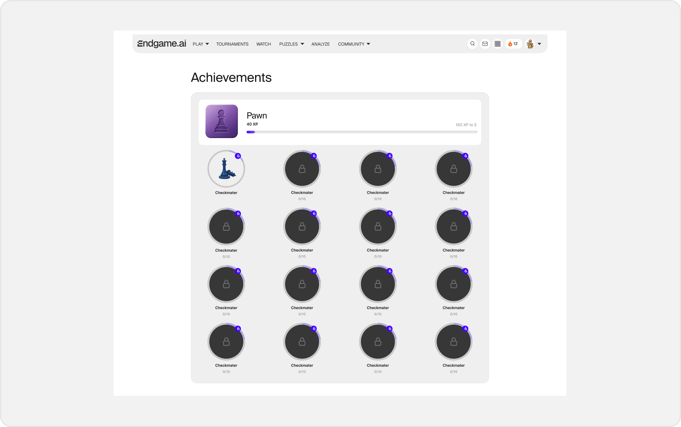 Gamification frame
