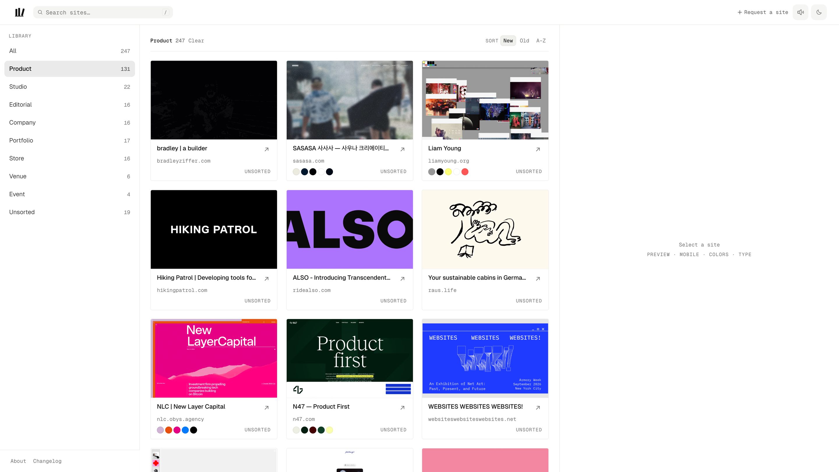 Library filtered by category