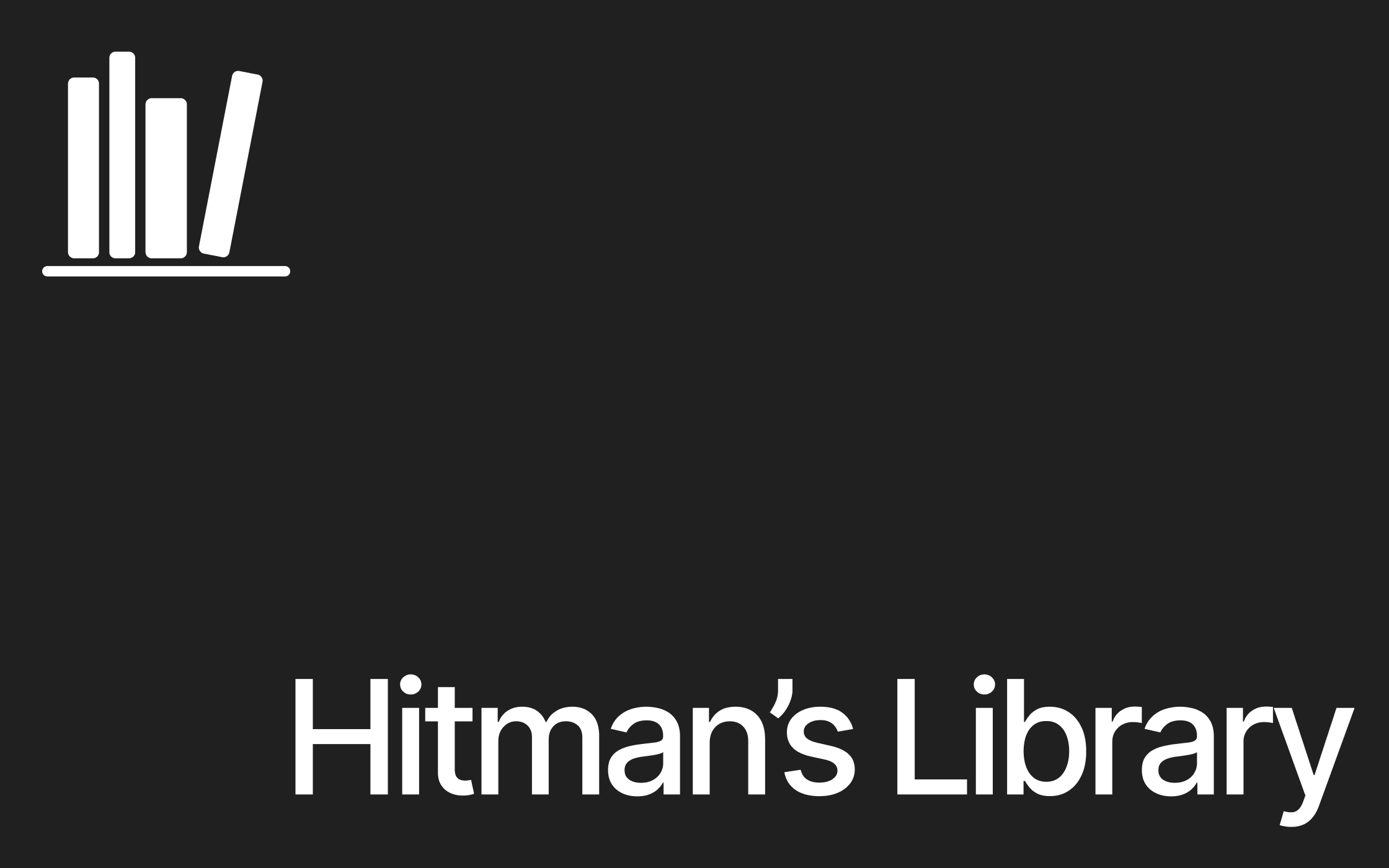 Hitman's Library title card